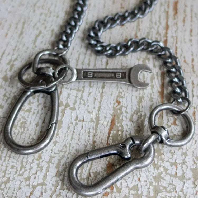 Rumble59 Wrench Wallet Chain – Antique Silver