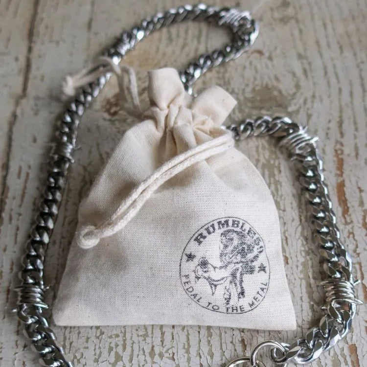 Rumble59 Barbed Wire Wallet Chain – Stainless Steel