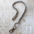 Screw Nut Wallet Chain - Industrial Metal Alloy 66cm Antique