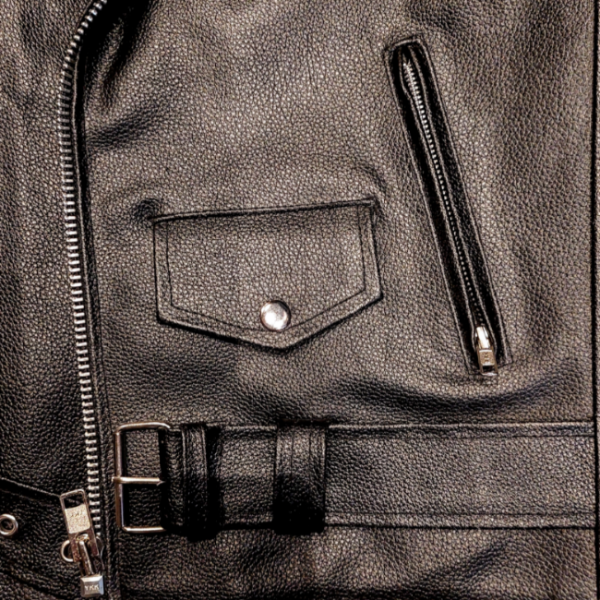 Ramones Men's Leather Jacket - Black Split Leather Rock Jacket