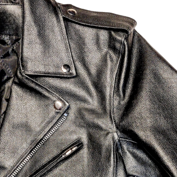 Ramones Men's Leather Jacket - Black Split Leather Rock Jacket