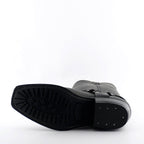 Renegade Hi Tall Black Leather Western Cowboy Boots - Harness Strap Boots for Men & Women