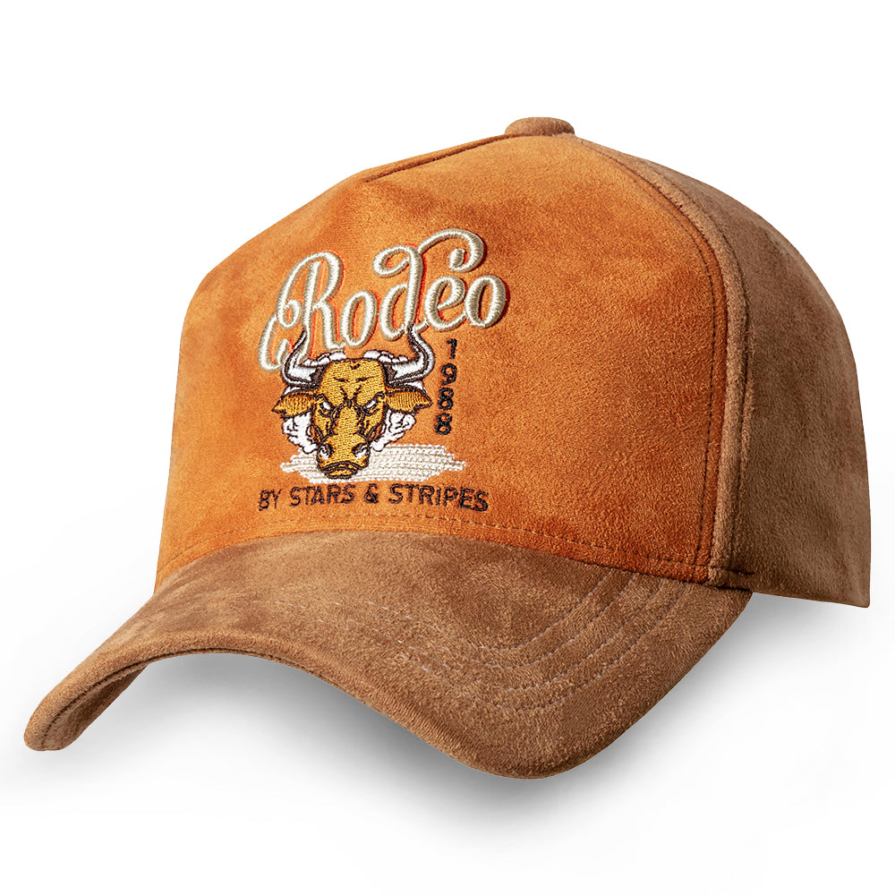 Rodeo Trucker Cap - Premium 5-Panel Western Snapback Hat with 3D Embroidery