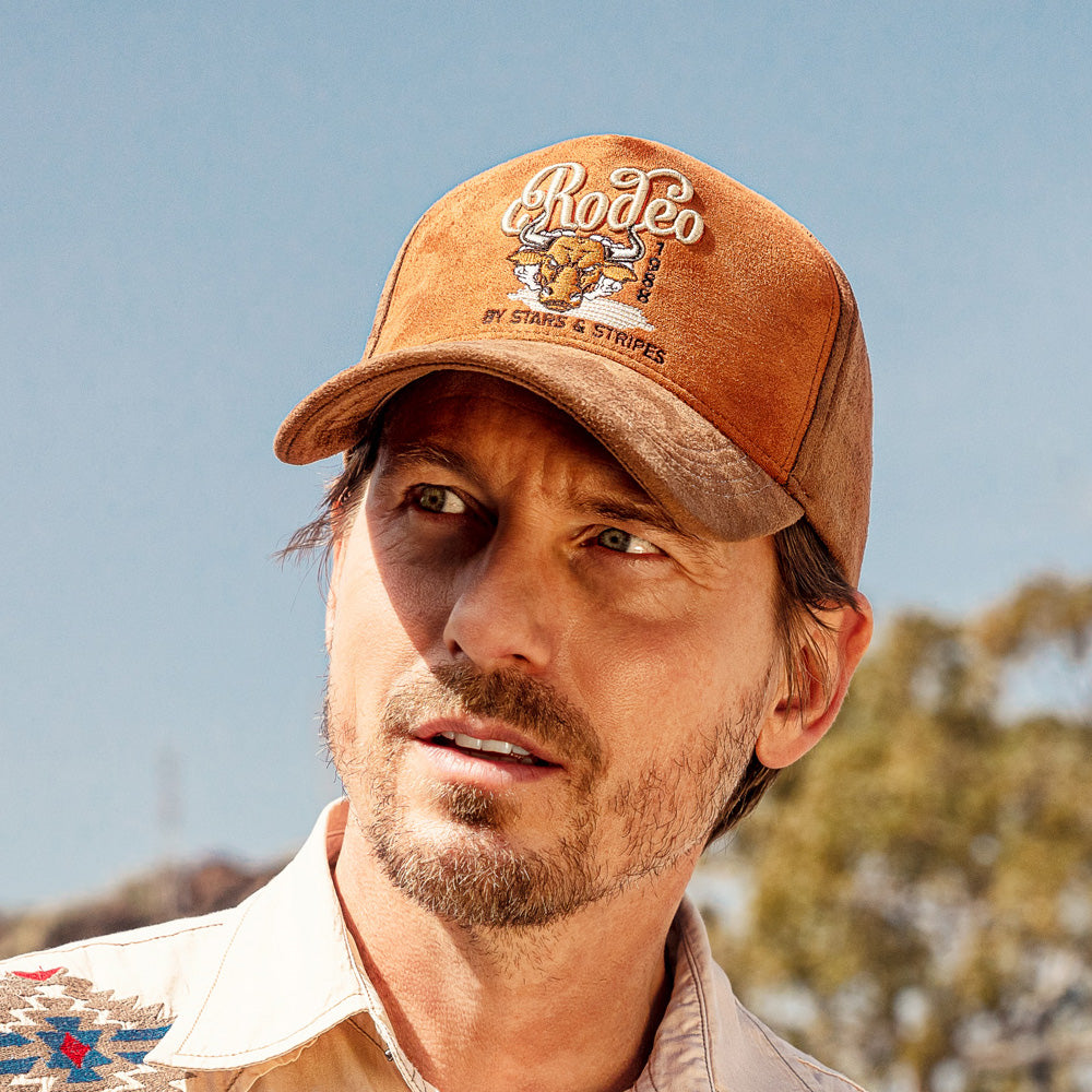 Rodeo Trucker Cap - Premium 5-Panel Western Snapback Hat with 3D Embroidery