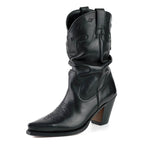Rony Women's Cowboy Boots black - Goodyear Welt Leather Western Boots