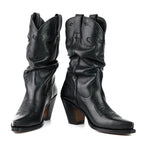 Rony Women's Cowboy Boots black - Goodyear Welt Leather Western Boots