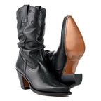Rony Women's Cowboy Boots black - Goodyear Welt Leather Western Boots