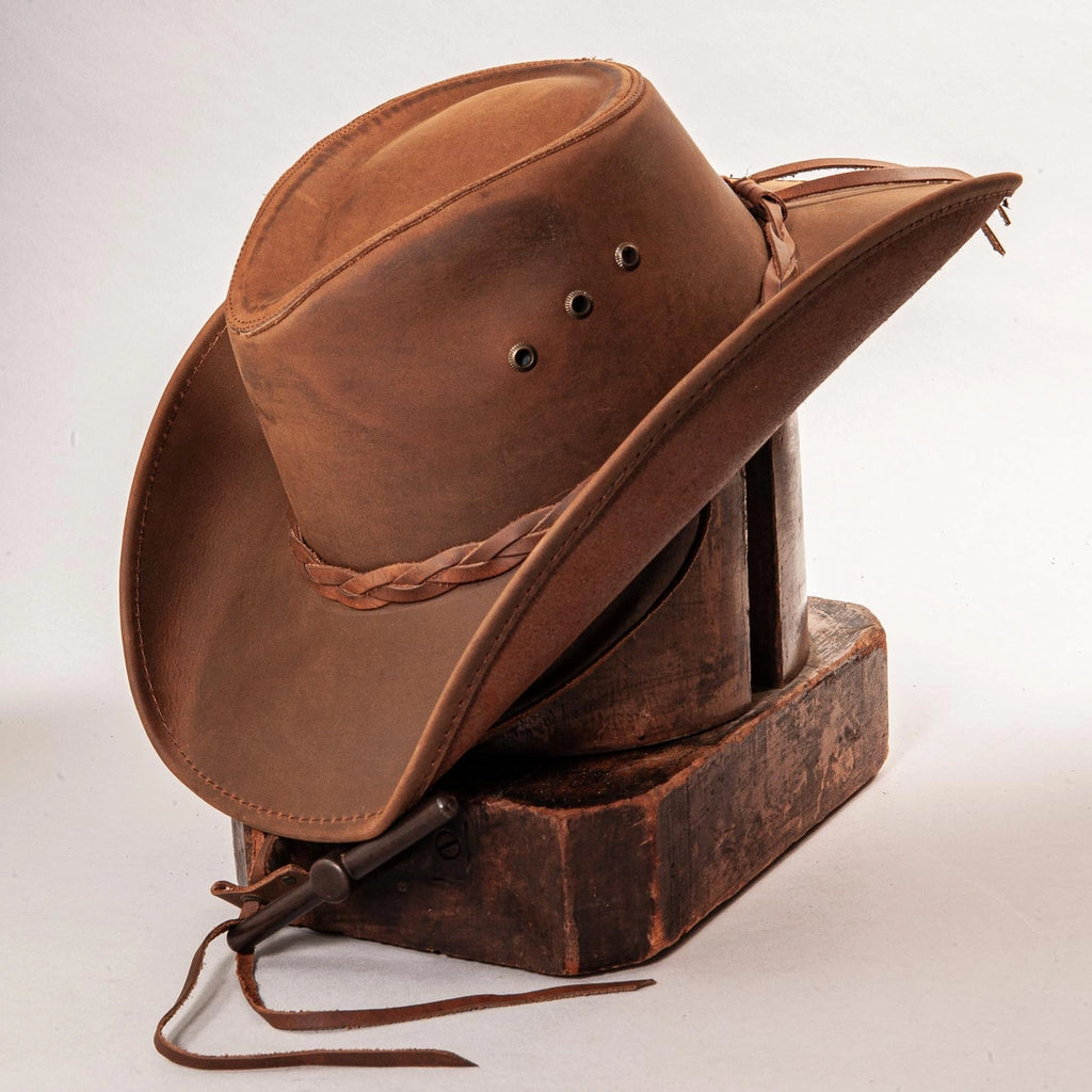 SHAPABLE LEATHER COWBOY HAT HOLLYWOOD COPPER