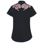 SHORT SLEEVED WESTERN BLOUSE LEANN