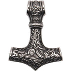 SILVERY HAMMER PENDANT