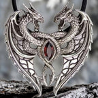 SILVER DRAGON'S HEART PENDANT