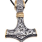 SILVER GOLD HAMMER PENDANT