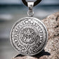 SILVER PENDANT AZTEC CALENDAR