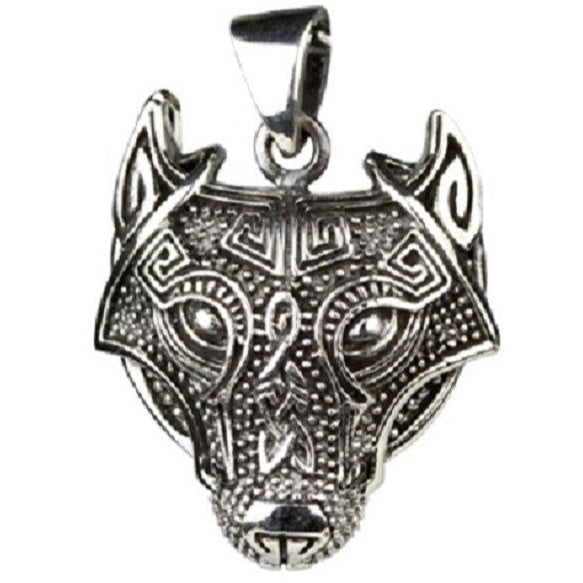 SILVER PENDANT CELTIC WOLF