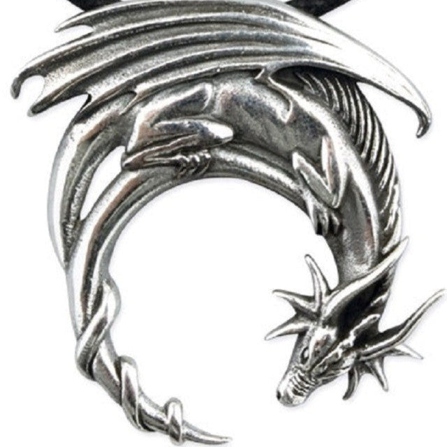 SILVER PENDANT FANTASY DRAGON