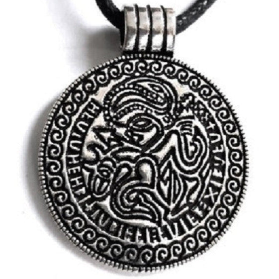 SILVER PENDANT ODIN AMULET