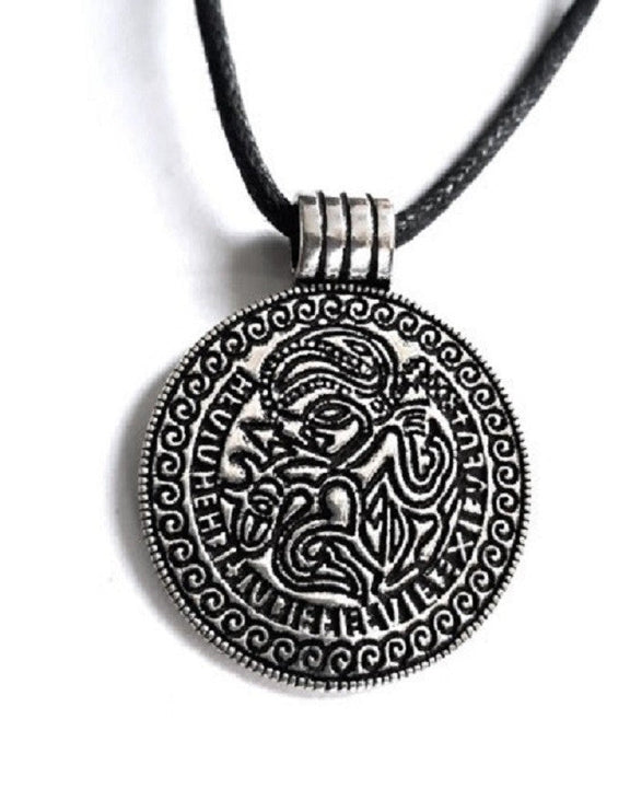 SILVER PENDANT ODIN AMULET