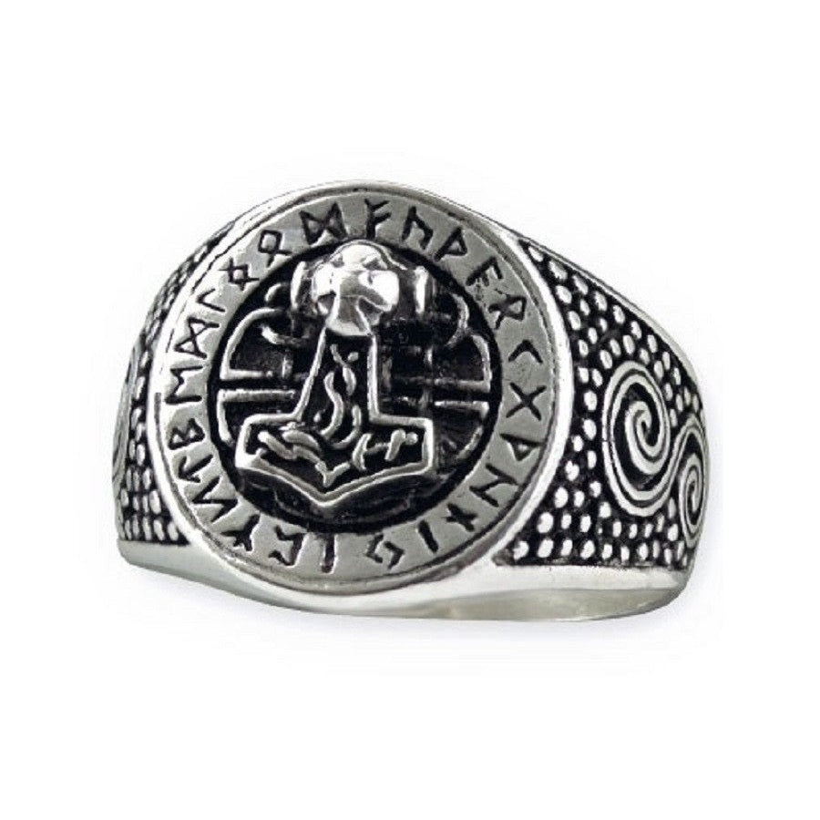 SILVER RING THOR'S HAMMER