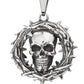 PENDANT SKULL WITH THORNS