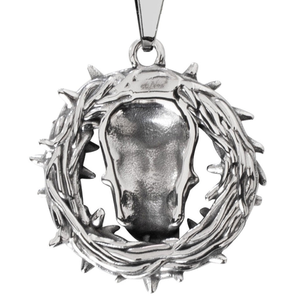 PENDANT SKULL WITH THORNS
