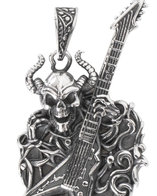 PENDANT SKULL GUITAR