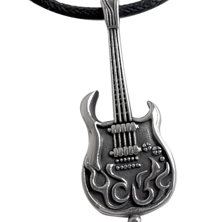 PENDANT FLAMING GUITAR