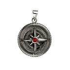 STEEL PENDANT NAUTICAL STAR