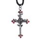 STEEL PENDANT ROSE CROSS