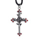 STEEL PENDANT ROSE CROSS