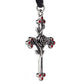 STEEL PENDANT ROSE CROSS