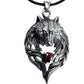 STEEL PENDANT WOLF'S HEAD