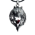 STEEL PENDANT WOLF'S HEAD