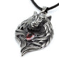 STEEL PENDANT WOLF'S HEAD