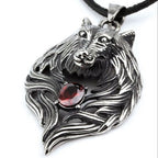 STEEL PENDANT WOLF'S HEAD