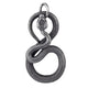 STEEL PENDANT BIG SNAKE