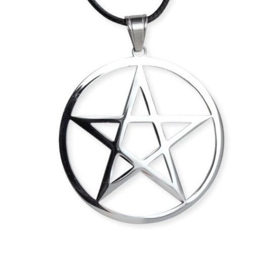 PENDANT STEEL PLAIN PENTAGRAM
