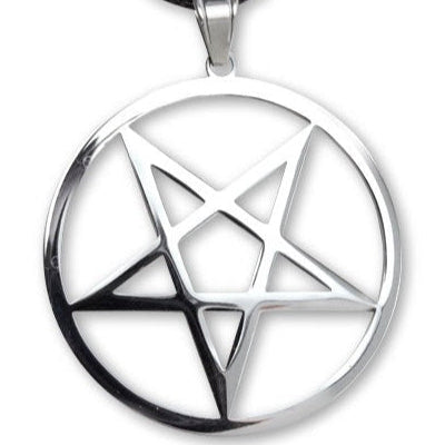 PENDANT STEEL PLAIN PENTAGRAM