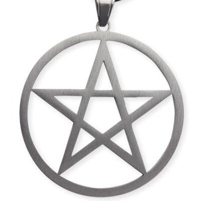 PENDANT STEEL PLAIN PENTAGRAM