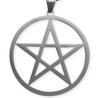 PENDANT STEEL PLAIN PENTAGRAM