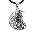 PENDANT HOWLING WOLF IN MOON