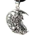 PENDANT HOWLING WOLF IN MOON