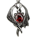 PENDANT WINGS WITH BLACK STONE