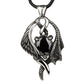 PENDANT WINGS WITH BLACK STONE