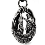 STEEL PENDANT CELTIC DOGS