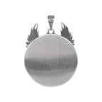 Phoenix Pendant Necklace - Stainless Steel Gothic Jewelry with Glass Stone