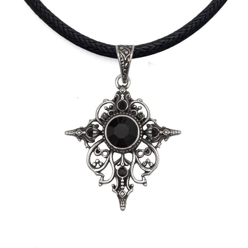 Arwen Stainless Steel Pendant with Cubic Zirconia