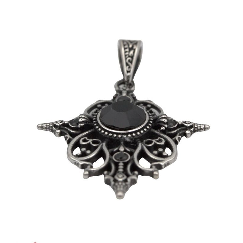 Arwen Stainless Steel Pendant with Cubic Zirconia