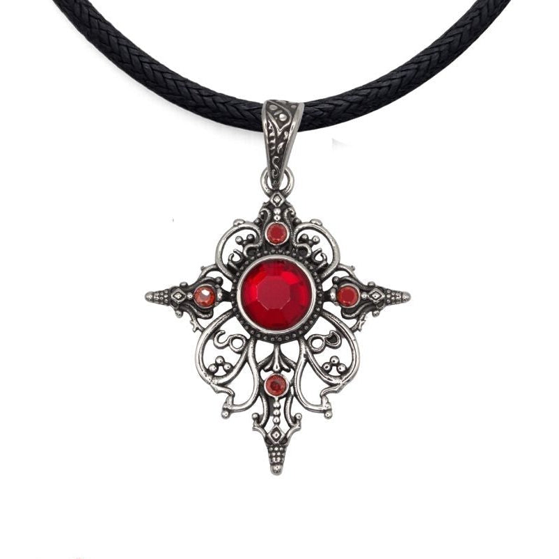 Arwen Stainless Steel Pendant with Cubic Zirconia