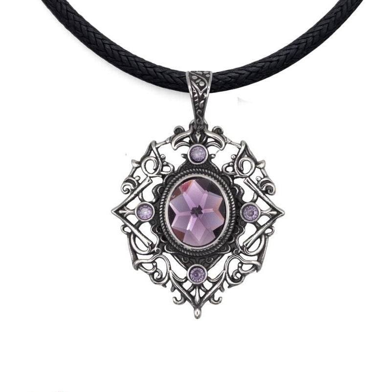pendant Ranya stainless steel with stone