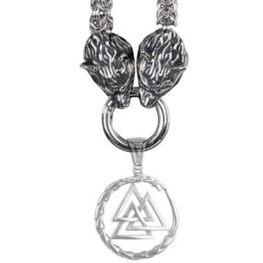 WOLF HEADS NECKLACE